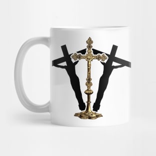 Christ crucified christian catholics in mass eucharist Mug